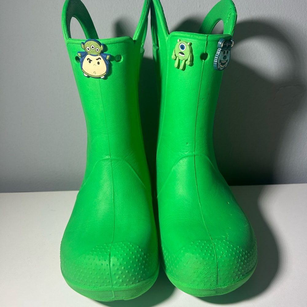 Green Croc Boots
